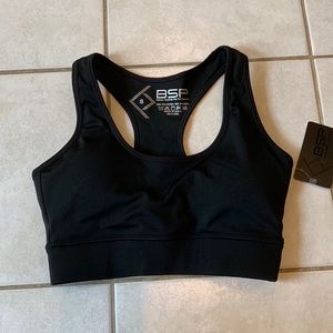 BSP Black Sports Bra with Padding Size S